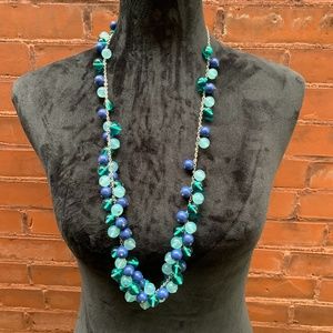 Loft Marble Blue and Green Necklace